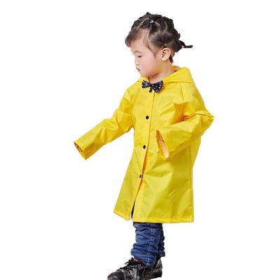 Imperméable imperméable jaune d'enfants d'unité centrale avec l'OEM respirable de capot disponible