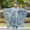 Imperméable de polyester de BSCI, résistant à l'eau de poncho de pluie de camouflage de 100*130cm
