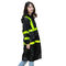 BSCI a approuvé haut Vis Rain Coat, OEM de manteau de pluie d'unité centrale de 110*65cm disponible
