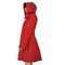 BSCI EVA Lightweight Raincoat, imperméable rouge écologique avec le capot réutilisable