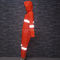 Les adultes de BSCI pleuvoir des manteaux, orange de largeur de PVC salut Vis Long Raincoat 1200mm