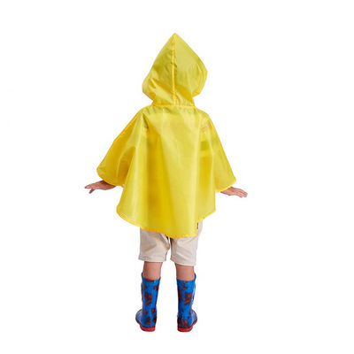Imperméable de polyester d'OEM, l'imperméable jaune 500*800mm des enfants clairs