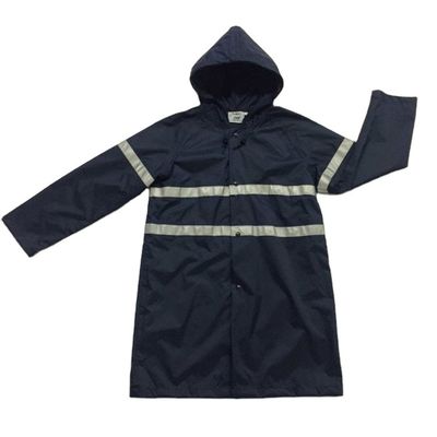 Le manteau de fossé imperméable de police avec Hood Polyester Material BSCI a approuvé