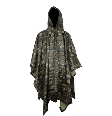 Poncho militaire en nylon adulte à l'épreuve des larmes léger direct de camouflage de manteau de pluie d'usine