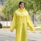Imperméable jaune imperméable de mode de manteau réutilisable d'EVA Transparent Custom Plastic Rain