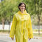 Imperméable jaune imperméable de mode de manteau réutilisable d'EVA Transparent Custom Plastic Rain